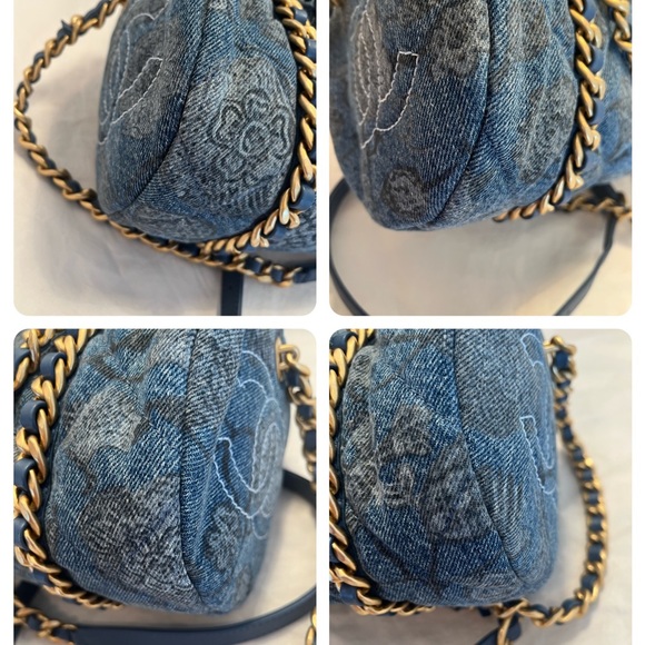 Chanel Denim Printed Destination Chenonceau Bowling Bag - Picture 9 of 15